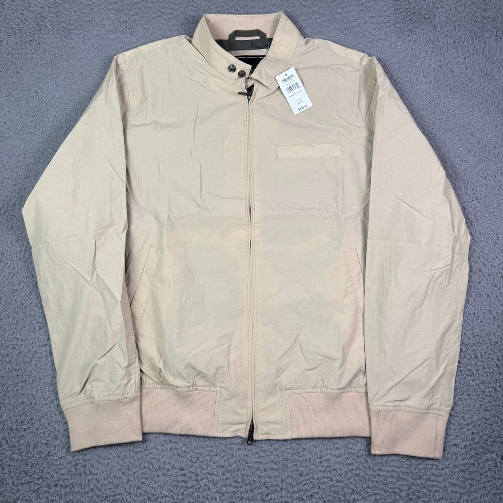 Todd Snyder Members Jacket Mens M Stone Khaki Full Zip Performance Bomber NEW